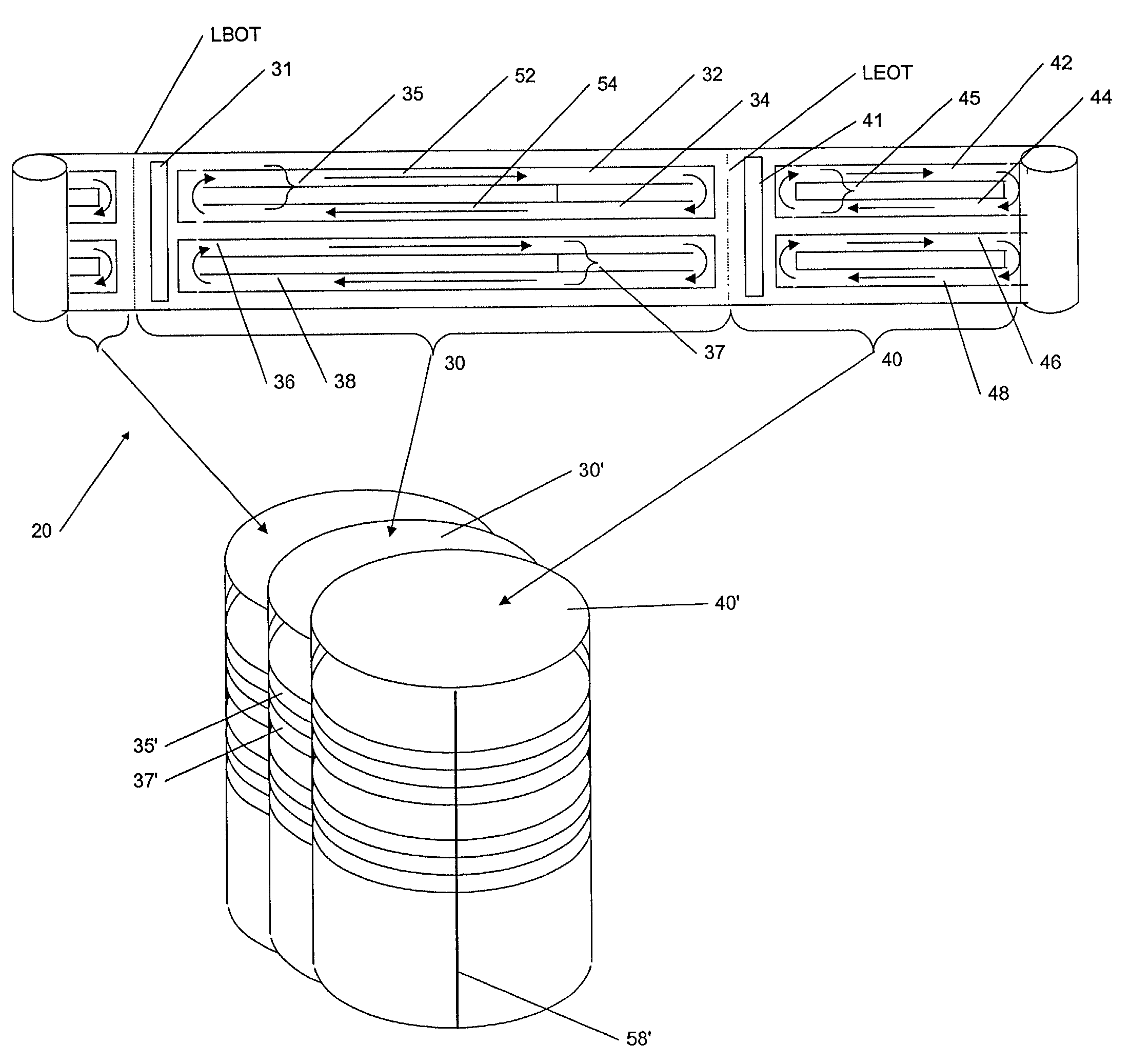 Data storage devices for large size data structures