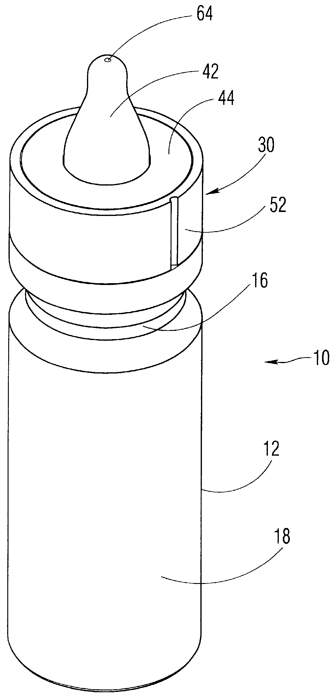Two-compartment container and method of preparing the same
