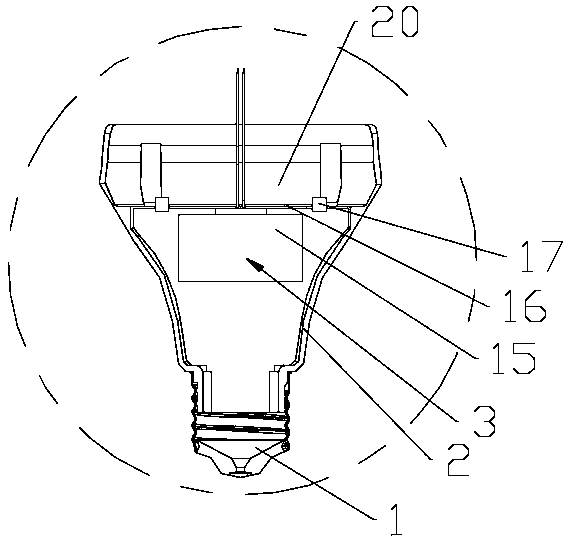 Soundable LED lamp and assembly method thereof