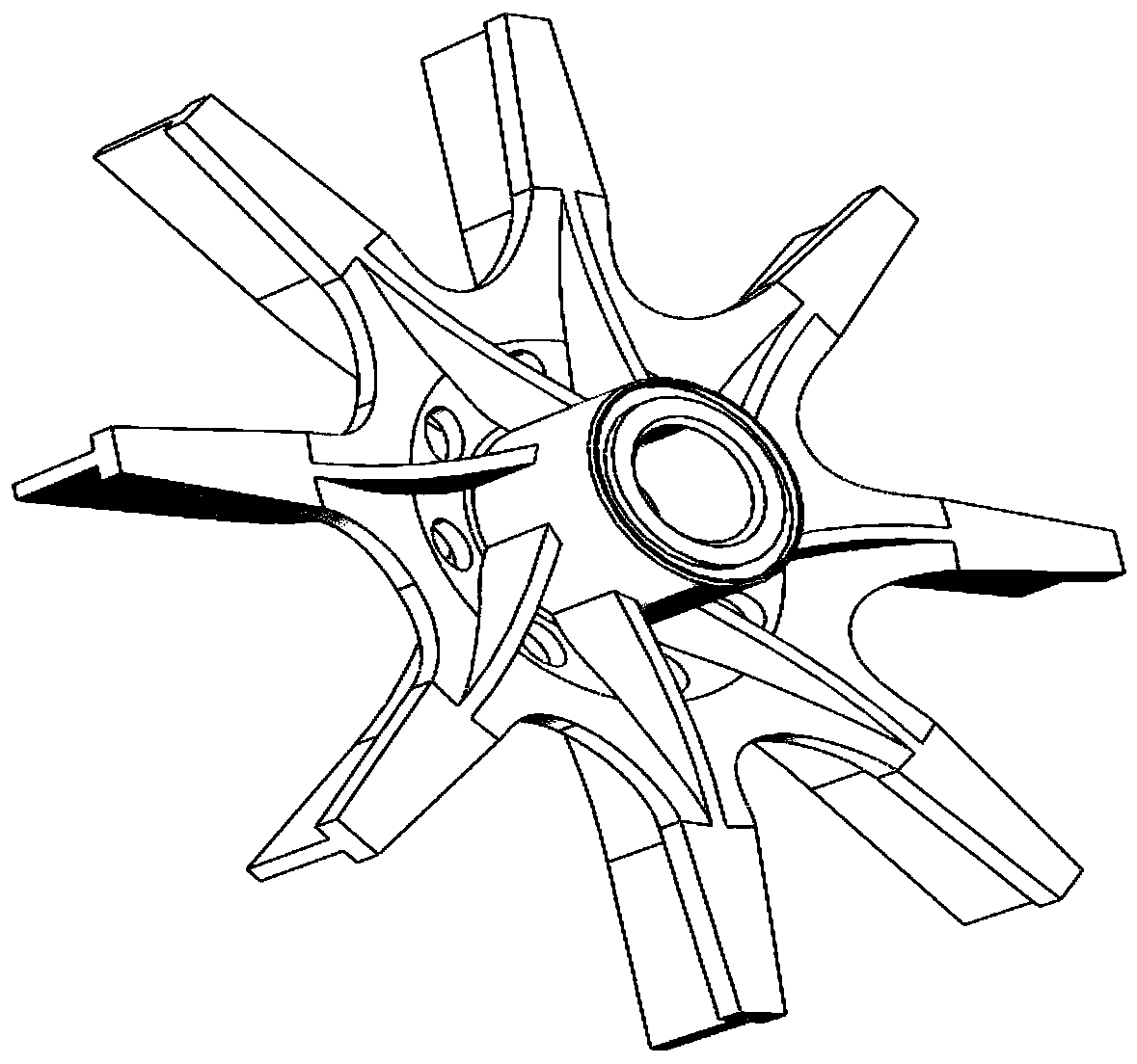 Open impeller structure for high-speed pump