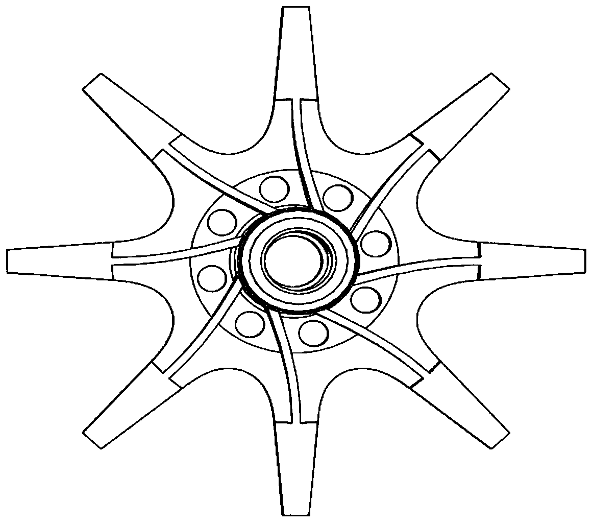 Open impeller structure for high-speed pump