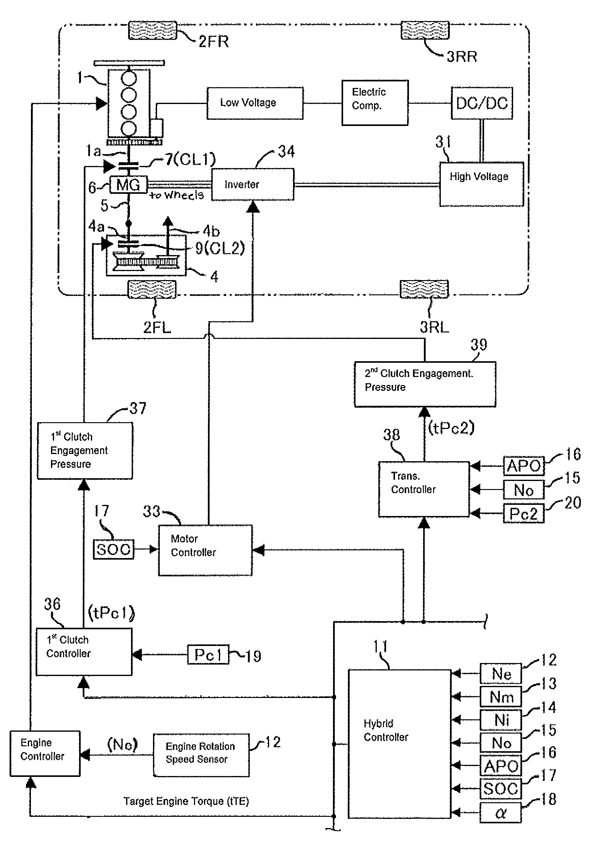 Engine start control system for hybrid electric vehicle