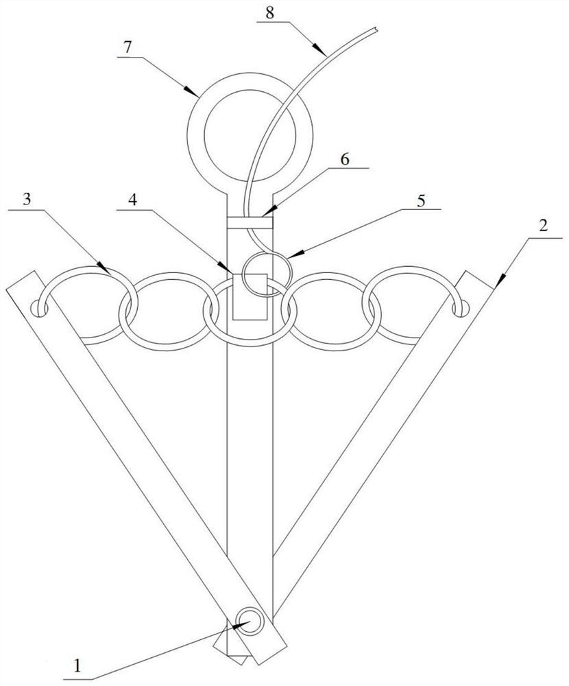 Crucible lifting appliance capable of automatically unhooking and crucible lifting method