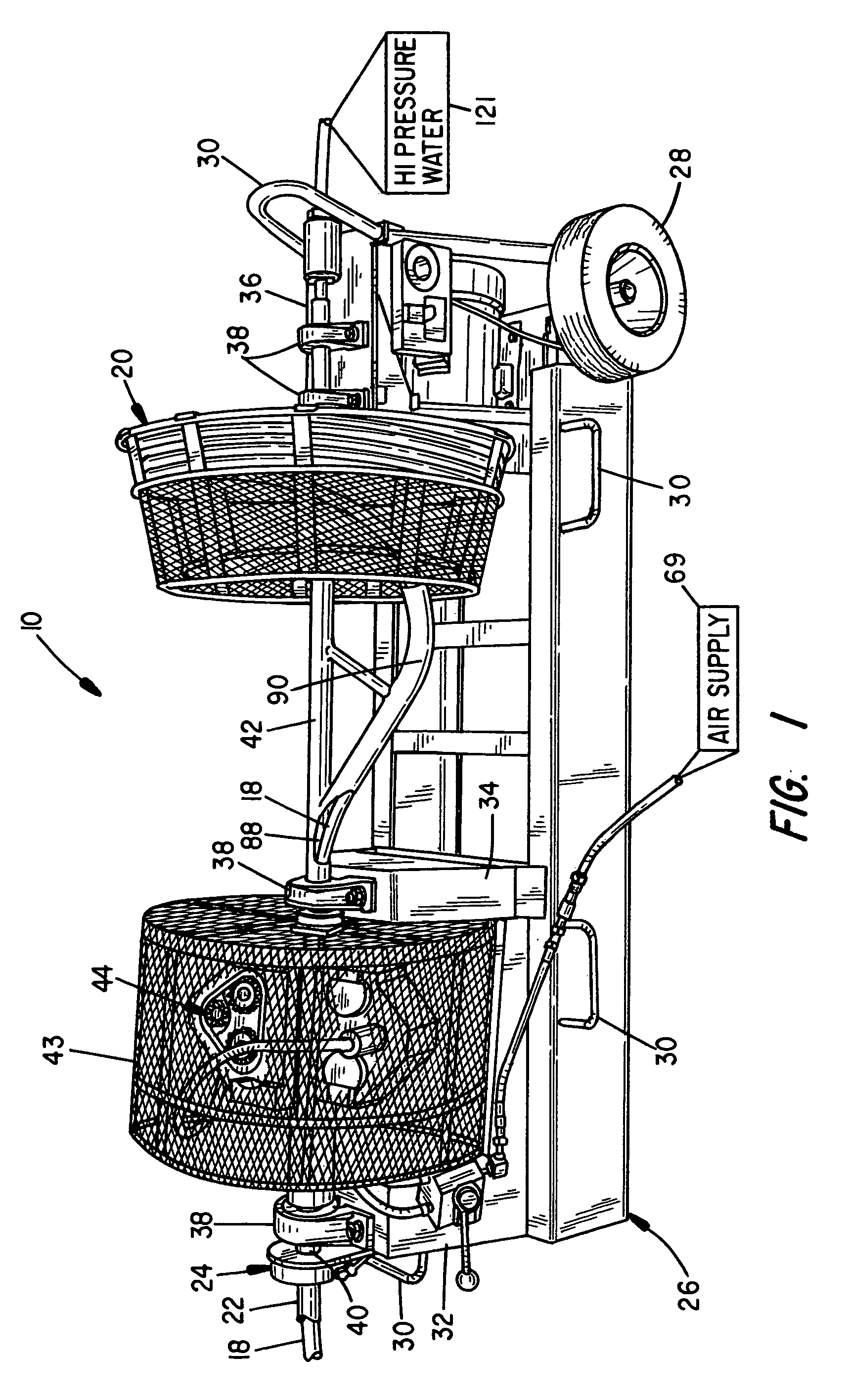 High pressure tube cleaning apparatus