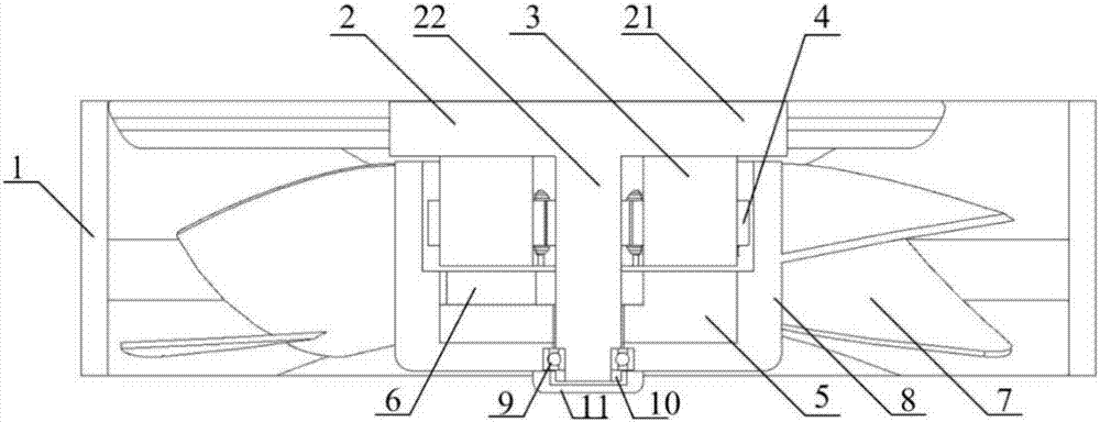 Permanent magnet axial magnetic flow frequency conversion draught fan