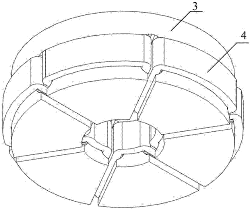 Permanent magnet axial magnetic flow frequency conversion draught fan