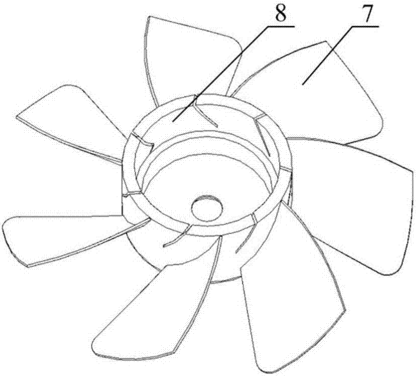 Permanent magnet axial magnetic flow frequency conversion draught fan