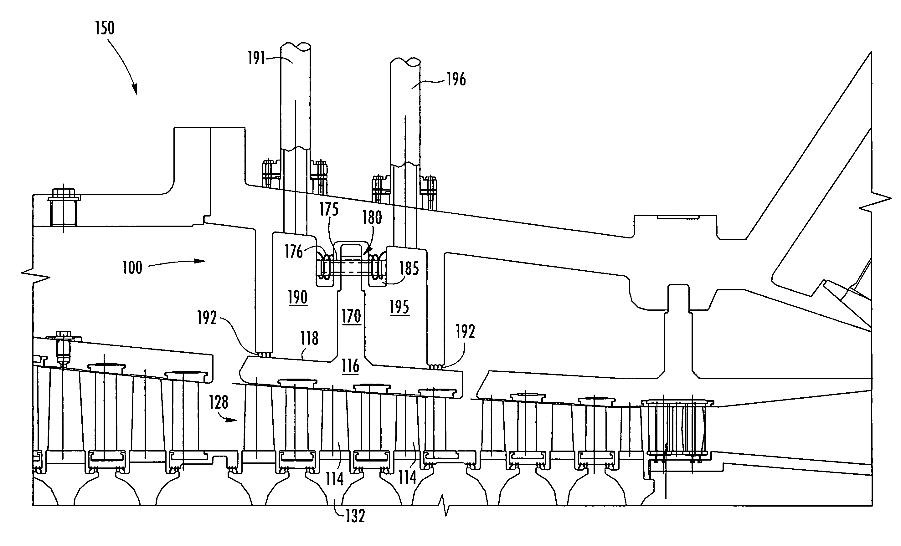 Blade clearance system for a turbine engine