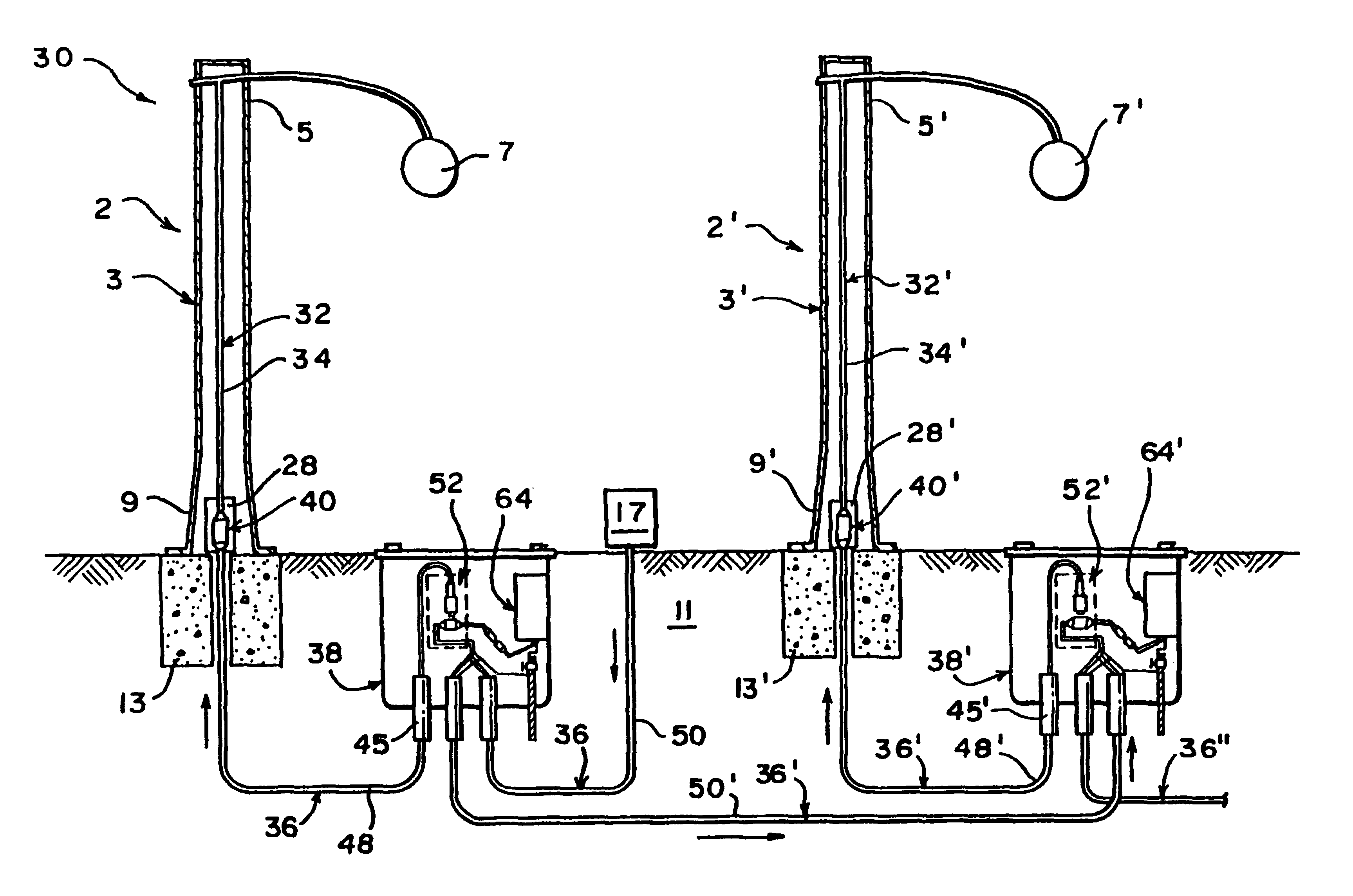 Mast-type outdoor lighting system