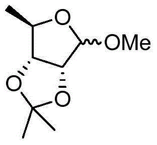 Preparation method of methyl-2,3-O-isopropylidene-5-deoxy-D-ribofuranoside