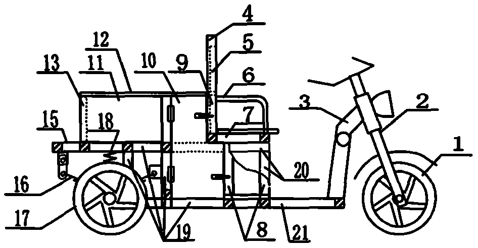 Multifunctional low-speed miniature electric vehicle