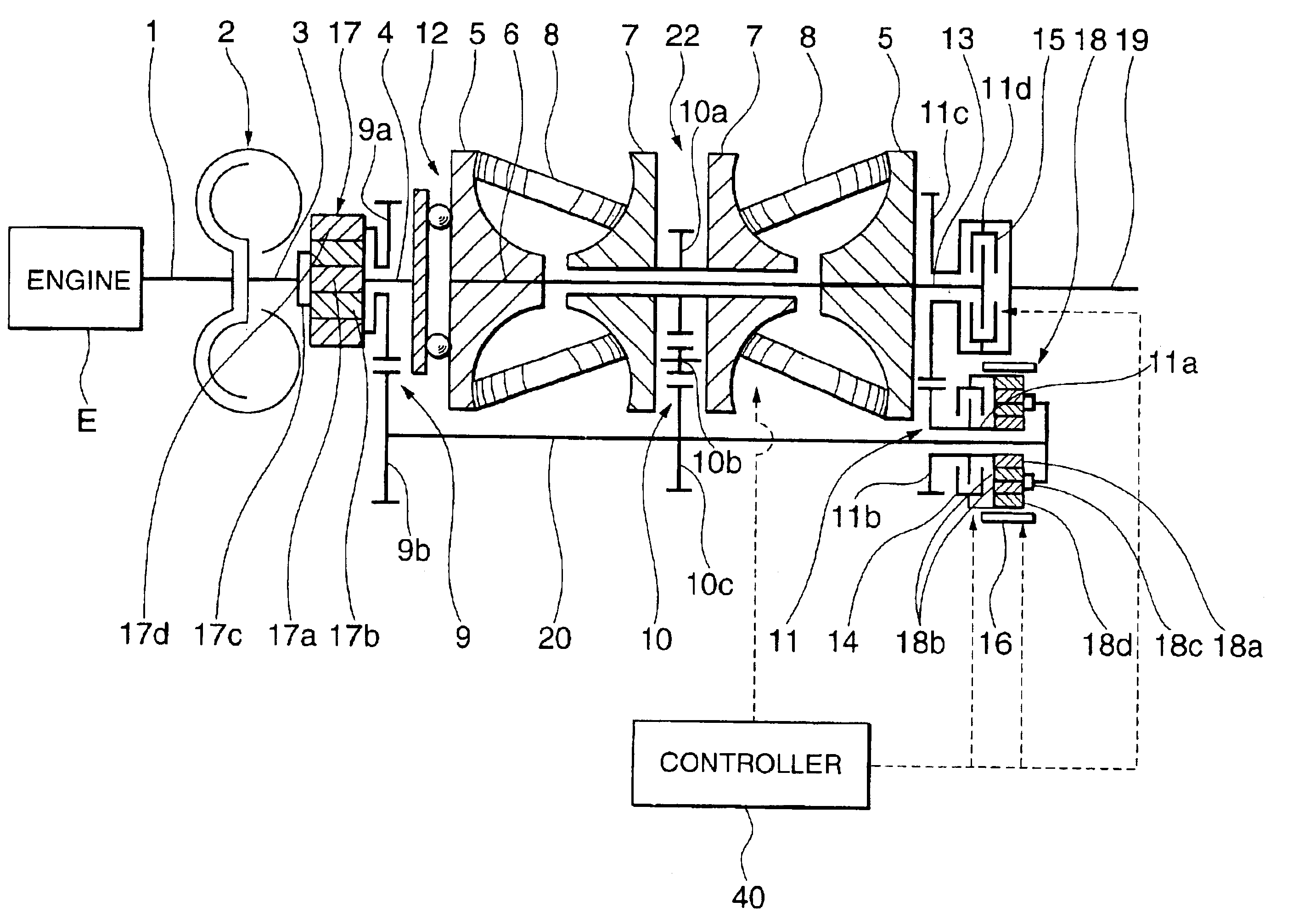 Continuously variable power-split transmission