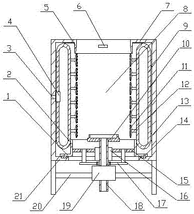 Large-sized melon and fruit peeling device for vegetable distribution