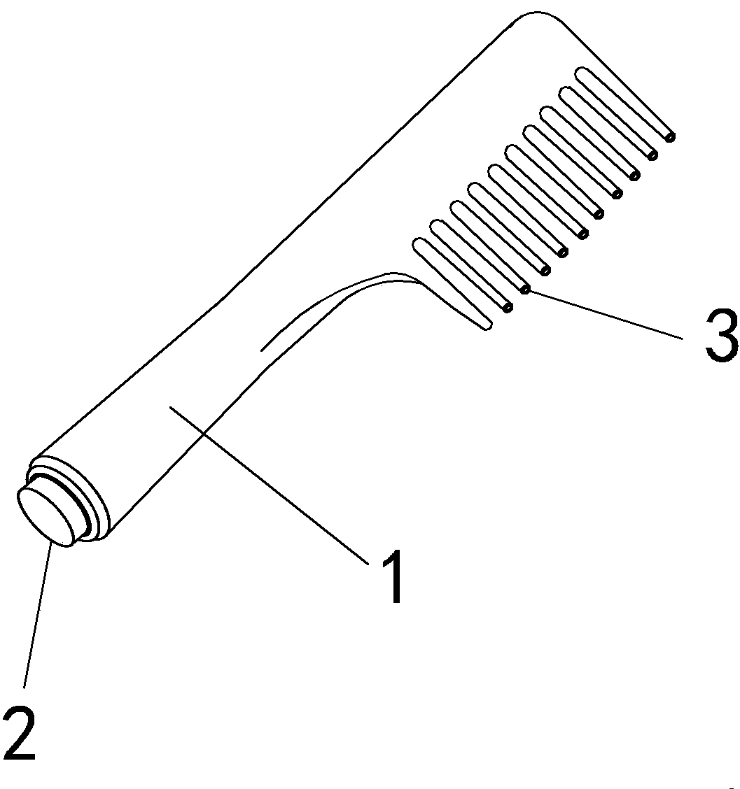 Comb facilitating hair dyeing