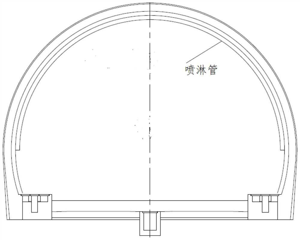 Tunnel engineering mining method excavation blasting instantaneous dust fall process