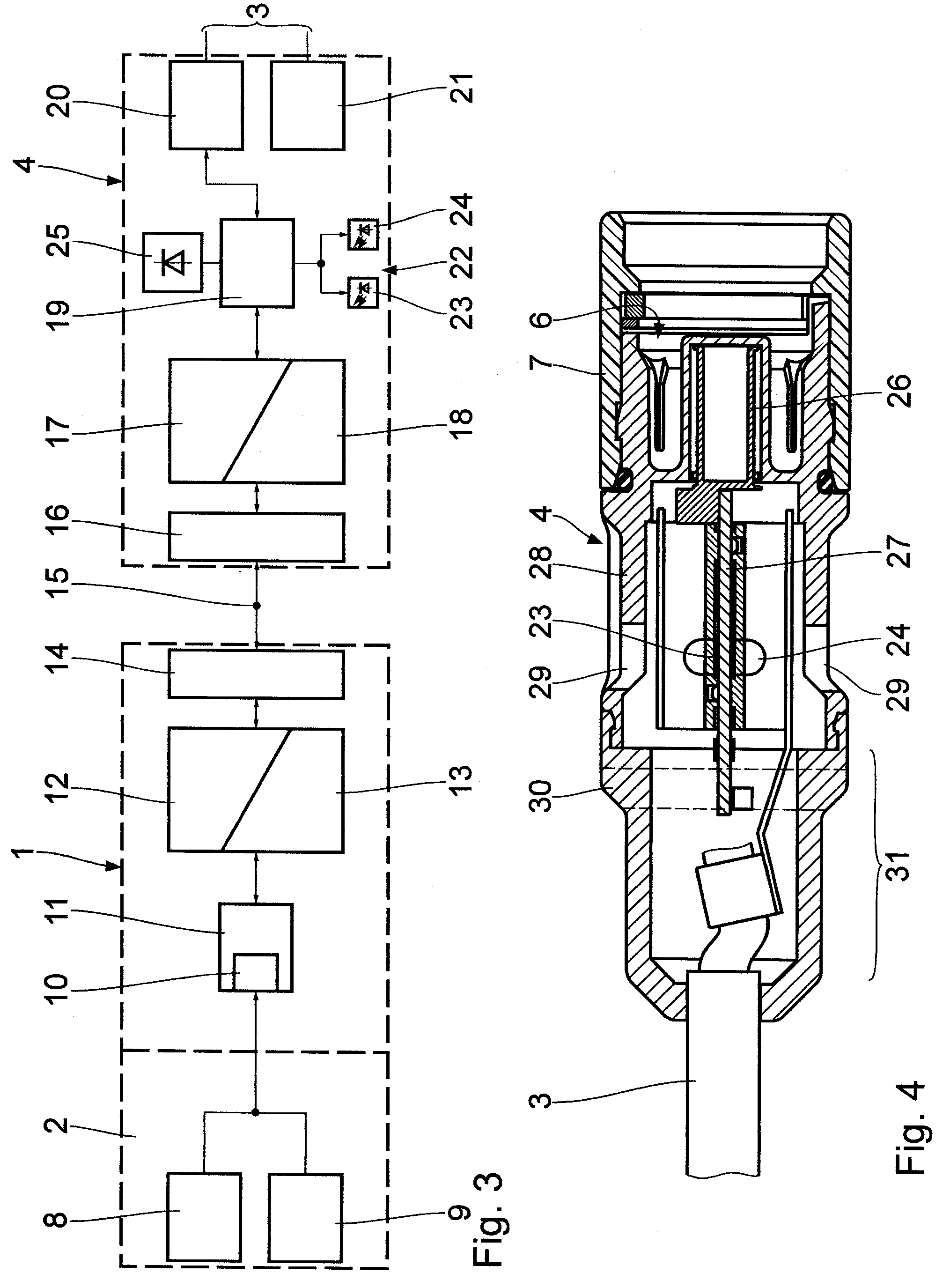 Connection system, in particular a plug-in connection system for the transmission of data and power supply signals