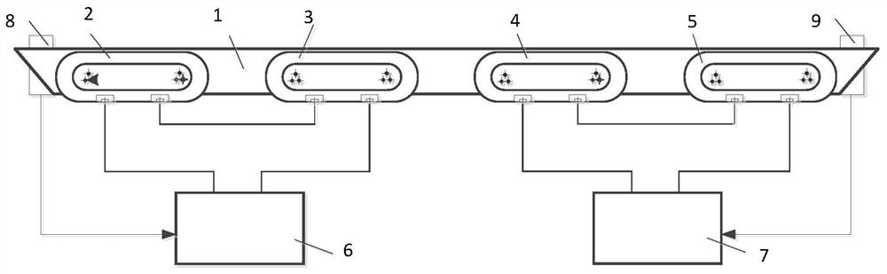 A suspension redundant control system for medium and low speed maglev trains