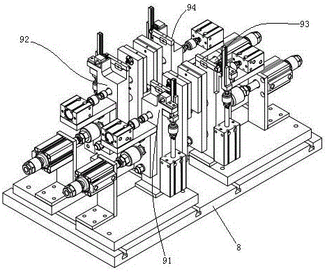 Installation device and installation method of hand rope for carrying paper bag