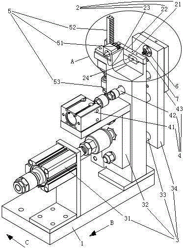 Installation device and installation method of hand rope for carrying paper bag