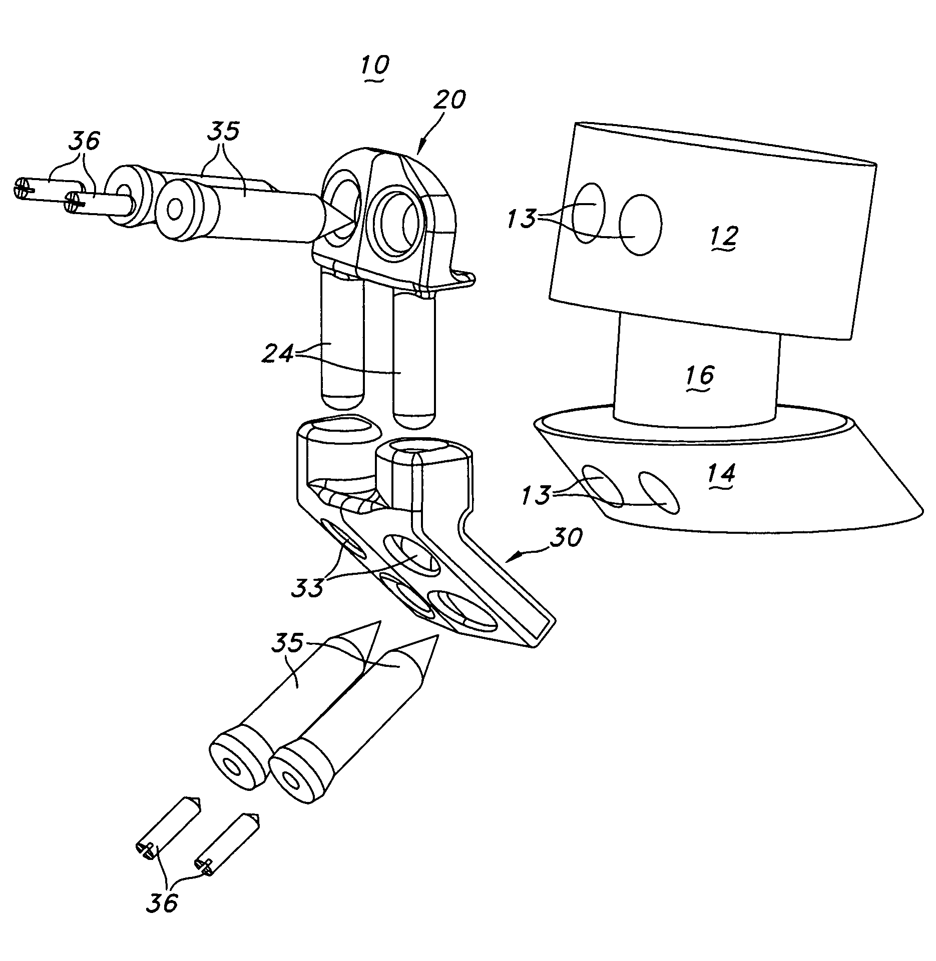 Dynamic stabilization device for anterior lower lumbar vertebral fusion