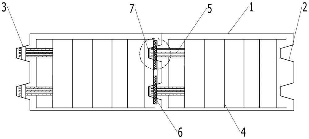 Prefabricated segment bridge joint structure and construction method