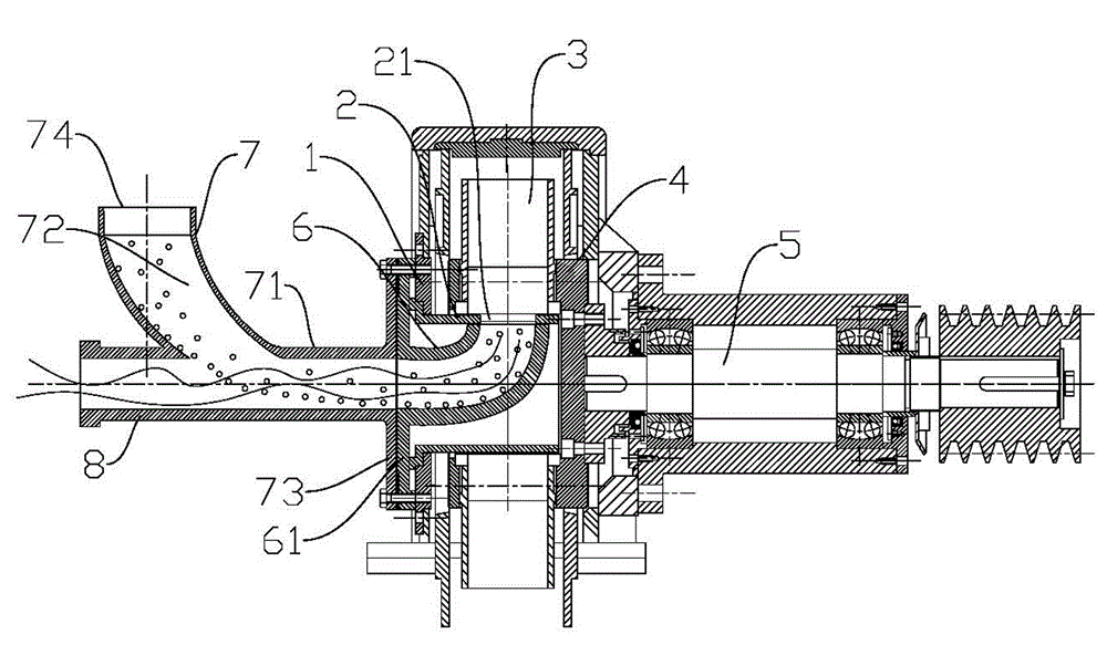 Novel impeller head capable of improving input shot quality