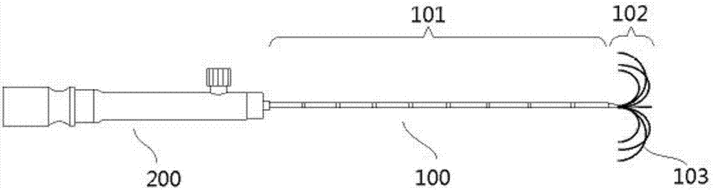 Radiofrequency ablation electrode needle and manufacturing method thereof