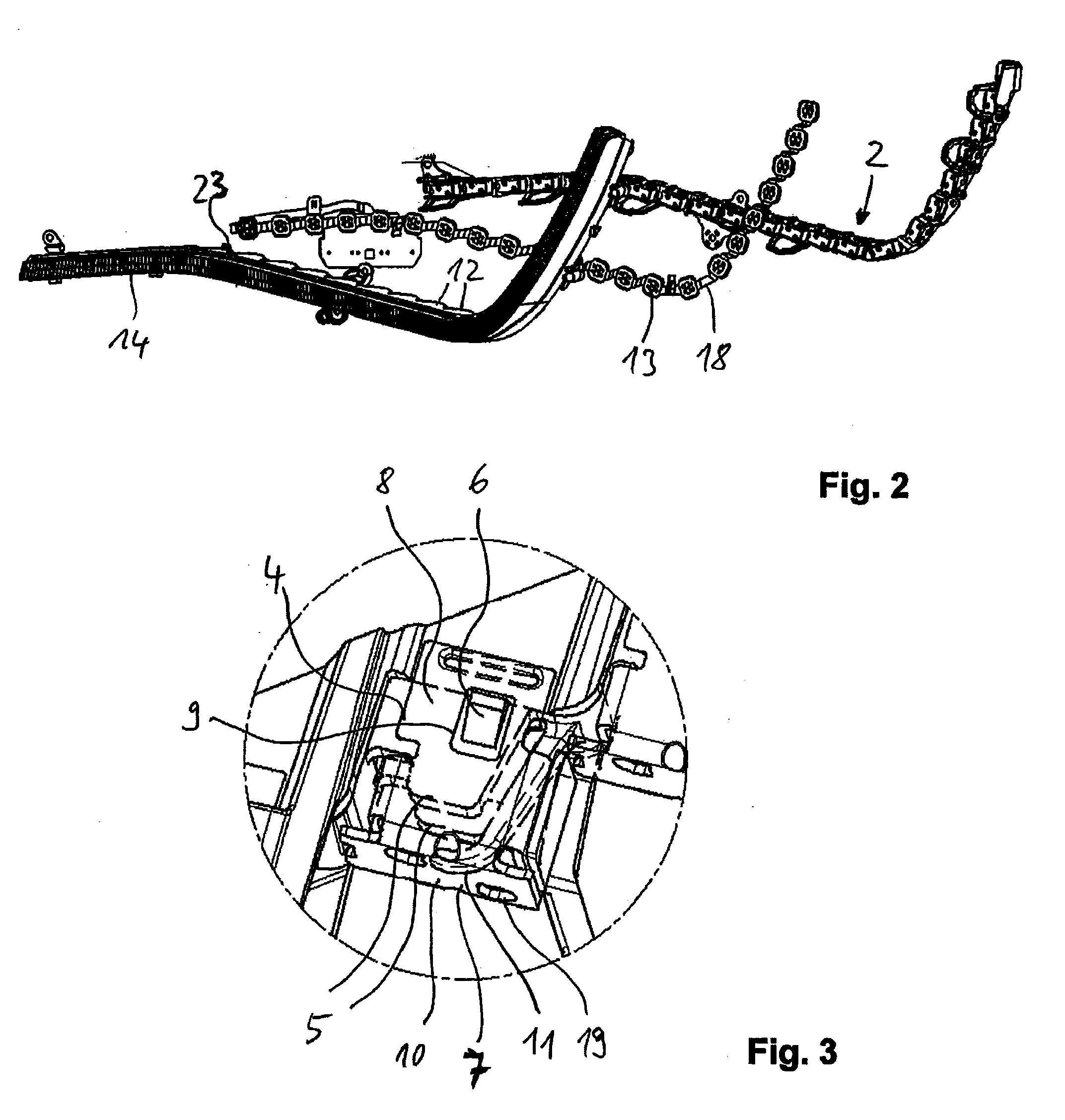 Lighting unit for vehicles and mounting method