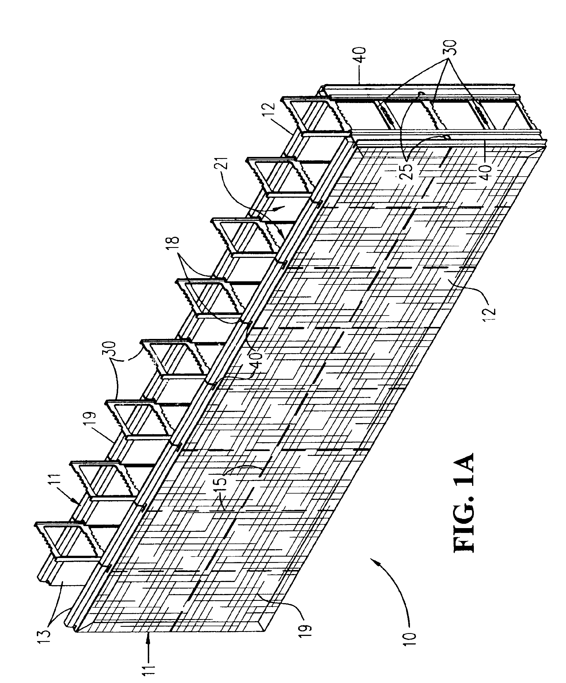 Reinforced composite system for constructing insulated concrete structures