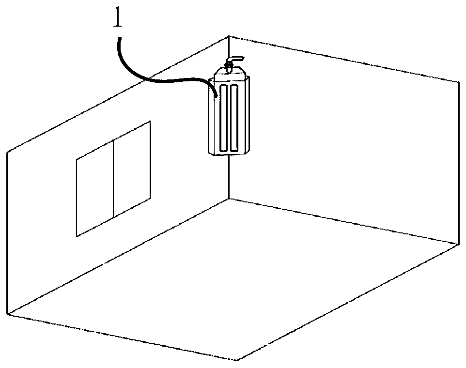 Overhang angle air conditioner indoor unit