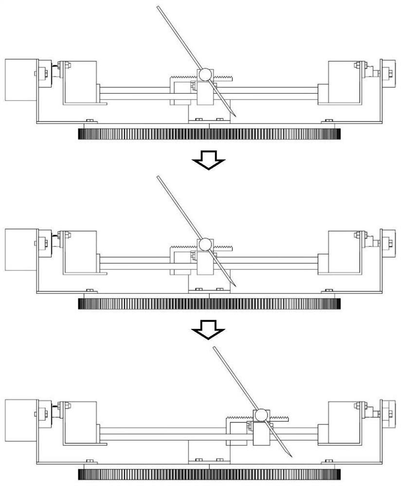 Four-degree-of-freedom fixing support for lung puncture operation in hospital