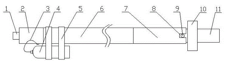 Elbow type head ground wire hanging apparatus