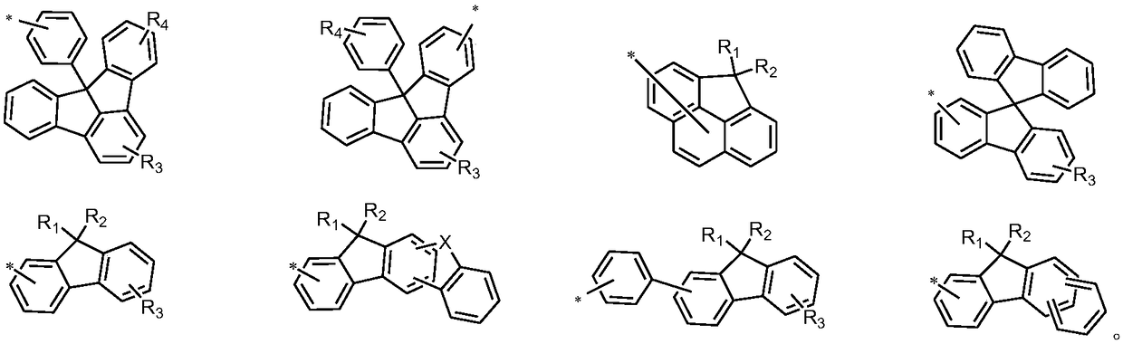 Arylamine compound containing fluorene groups and organic light-emitting device thereof