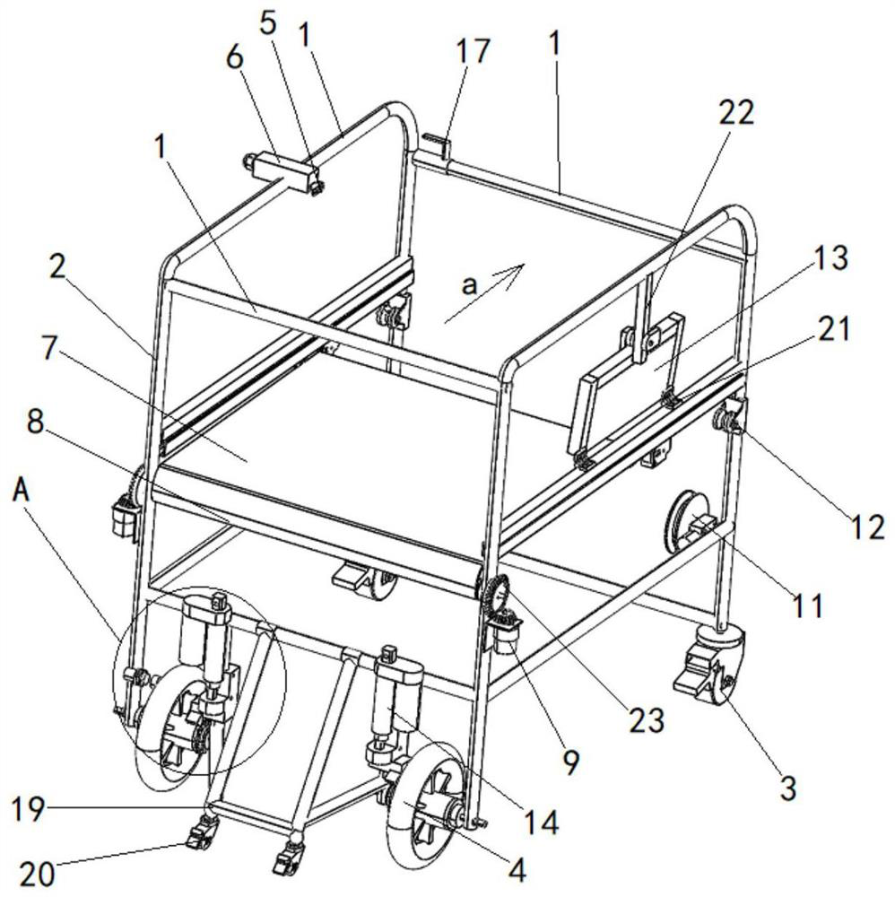 Intelligent anti-falling walking aid