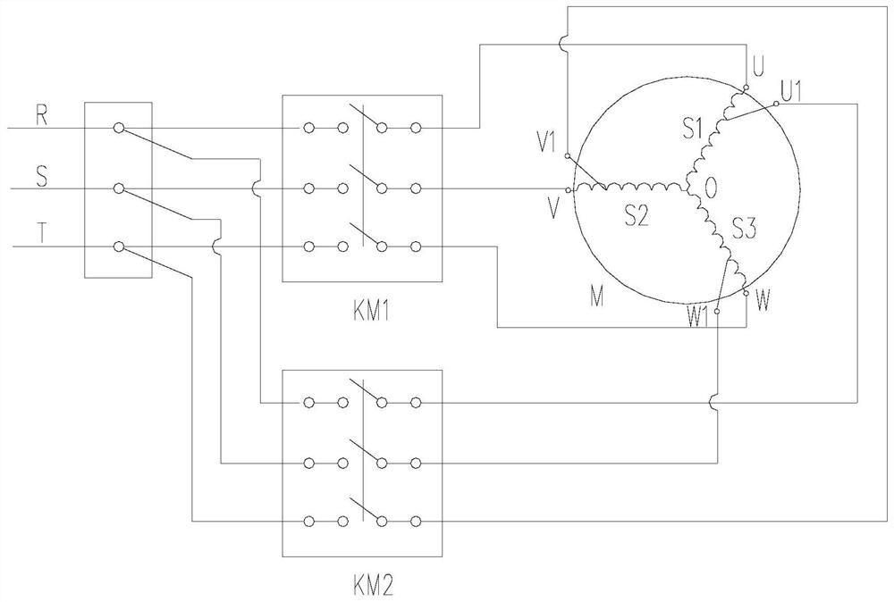 Three-phase power supply multi-speed compressor and implementation control method