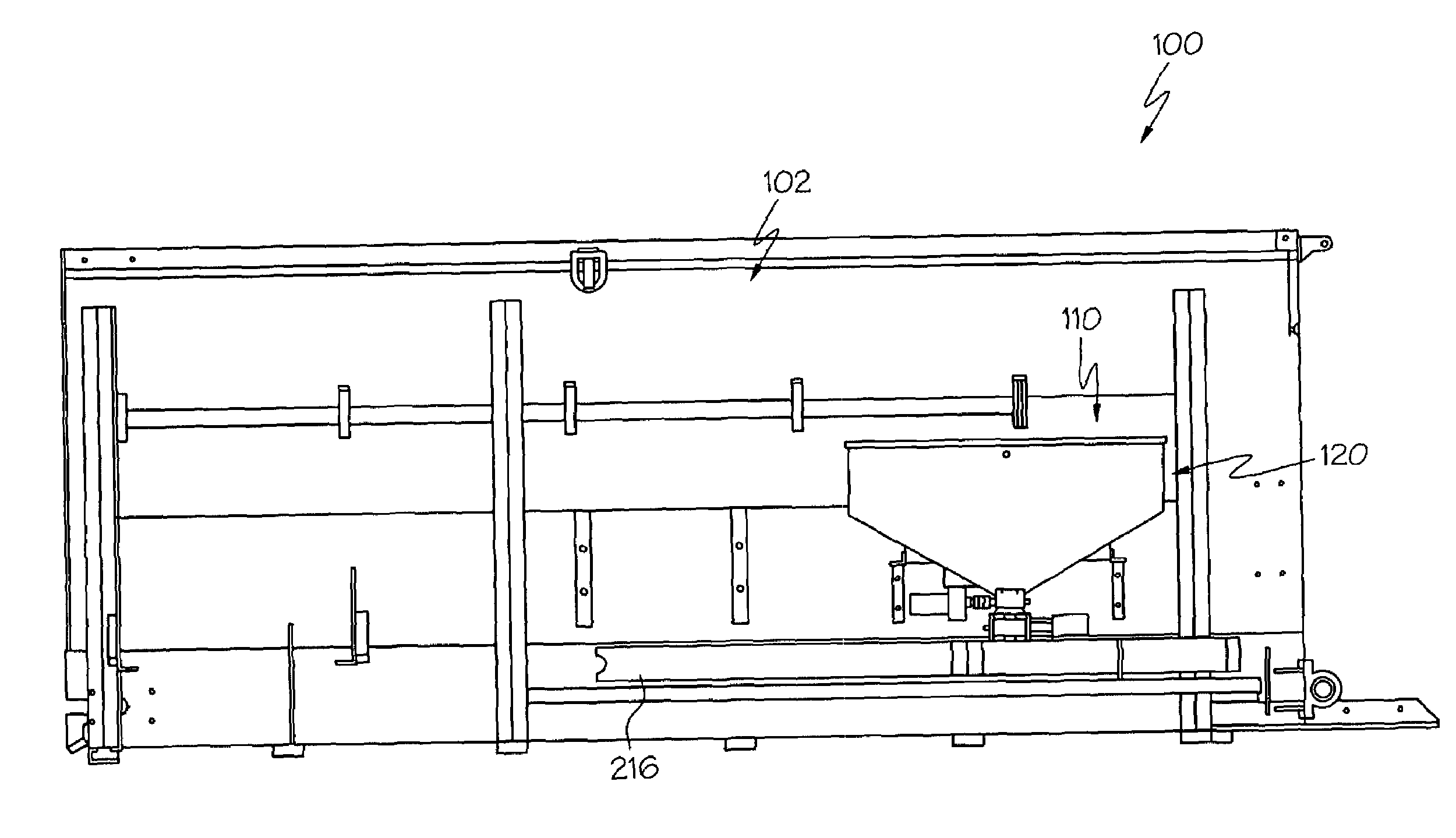 Bulk material discharge assembly with feeding apparatus