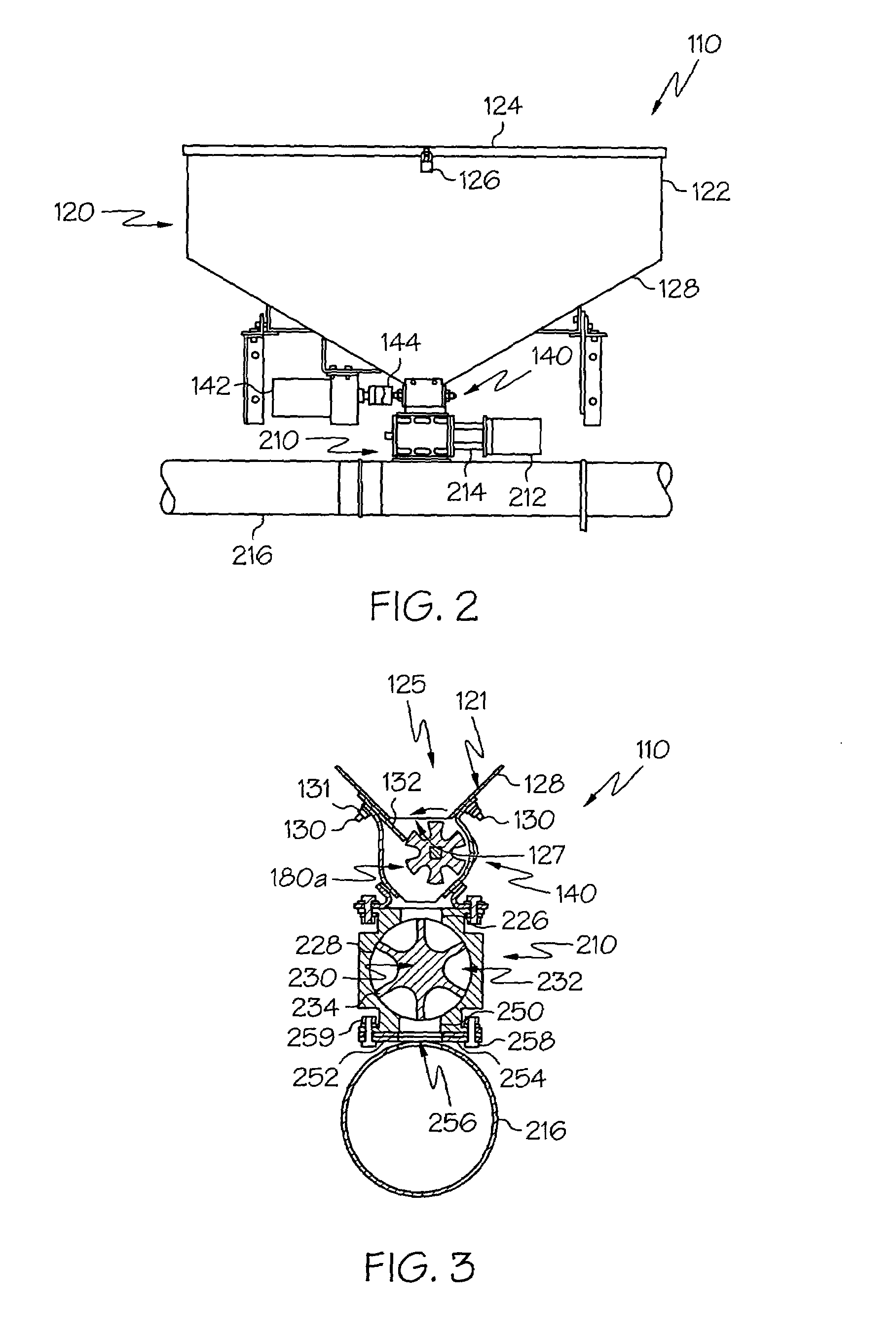 Bulk material discharge assembly with feeding apparatus