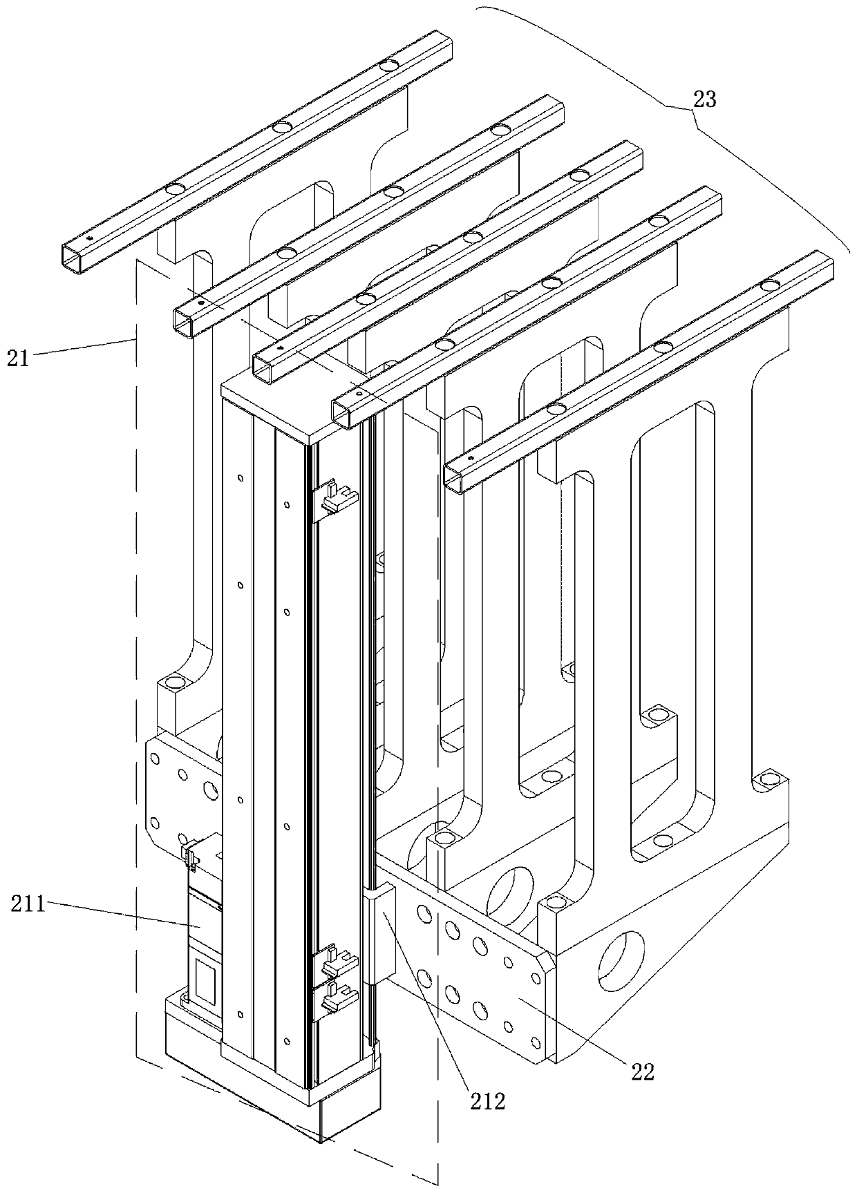 Automatic material placement device