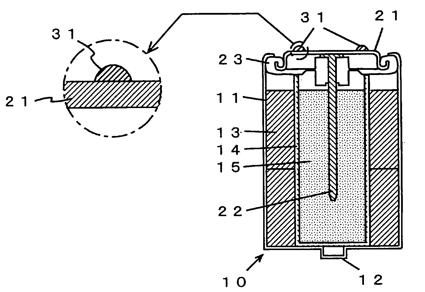 Battery terminal, battery, and battery holder