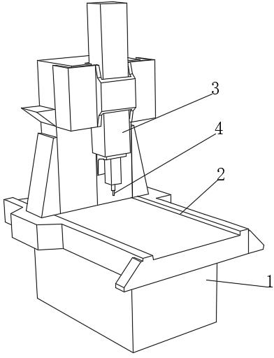 Novel supporting frame machining device and using method thereof