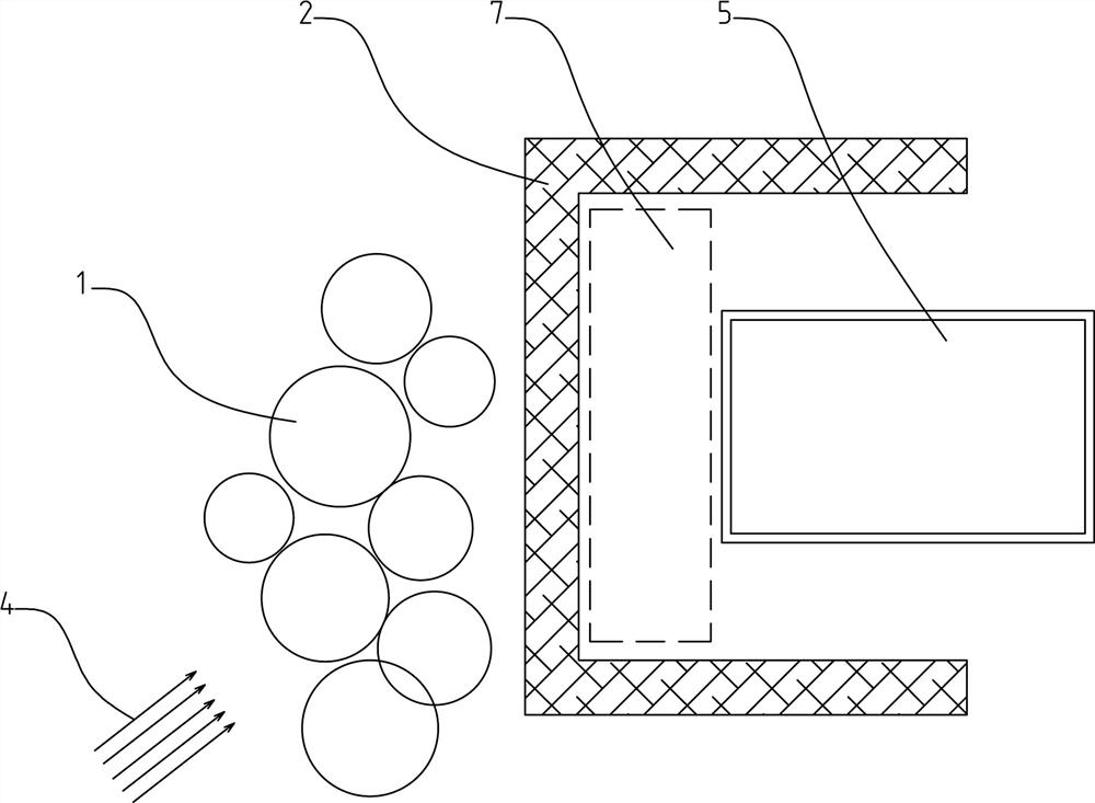 Low-rise building ecological green space structure and method