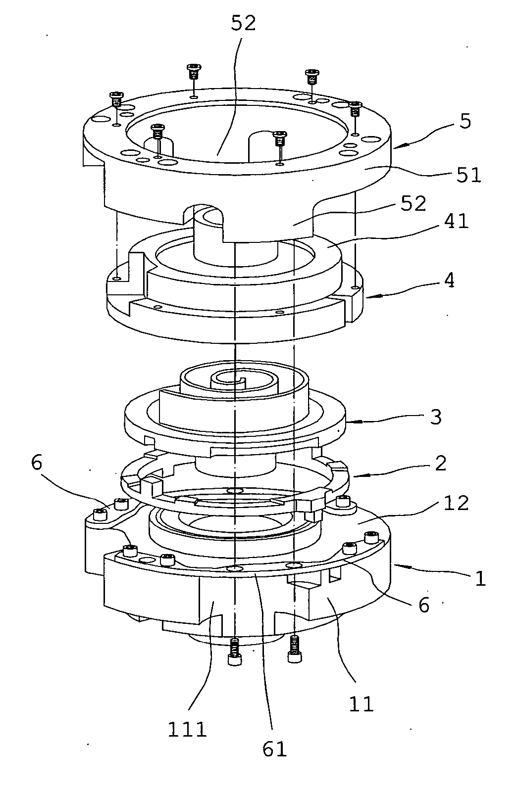 Scroll apparatus with an axial gap control function