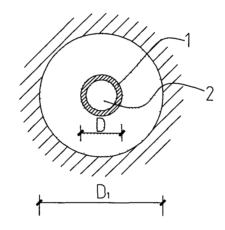 Construction method of composite pile with implanting-in rigid-body embedded into hard bearing stratum