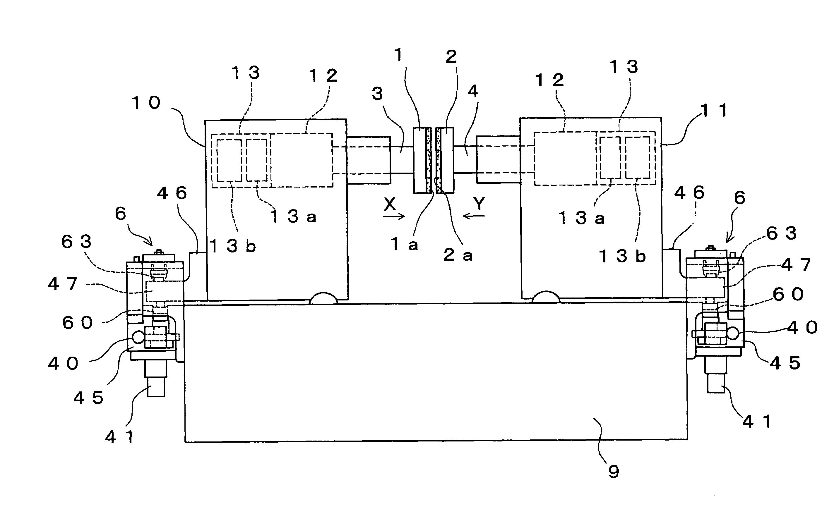 Both-side grinding method and both-side grinding machine for thin disc work