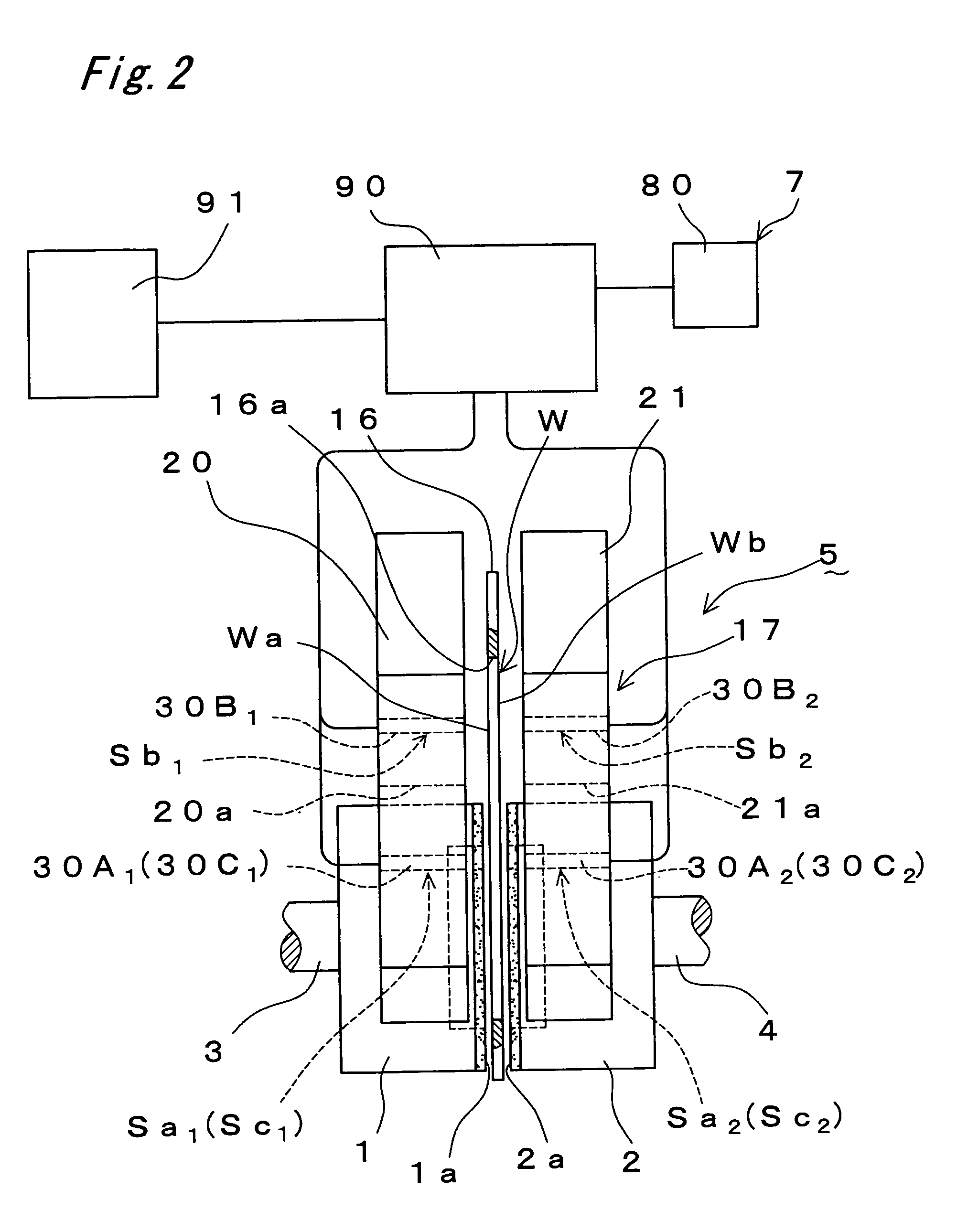 Both-side grinding method and both-side grinding machine for thin disc work