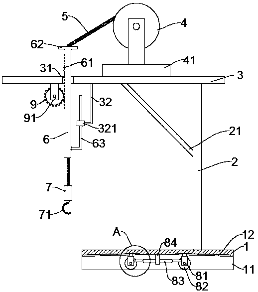 Material transfer device for ceramic tile production