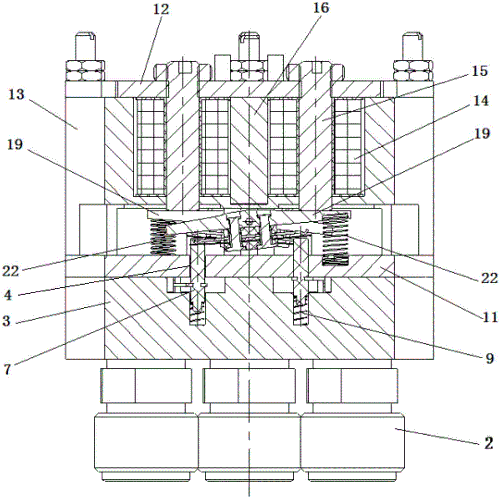 Double-pole double-throw radio-frequency relay with auxiliary contacts