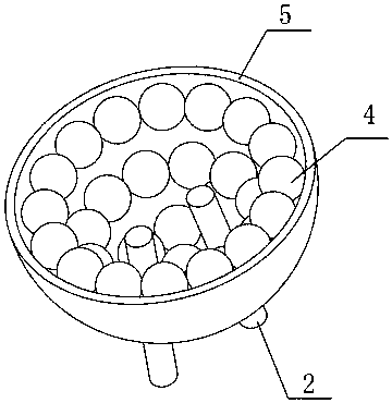 A device for quantitatively filling fireworks balls