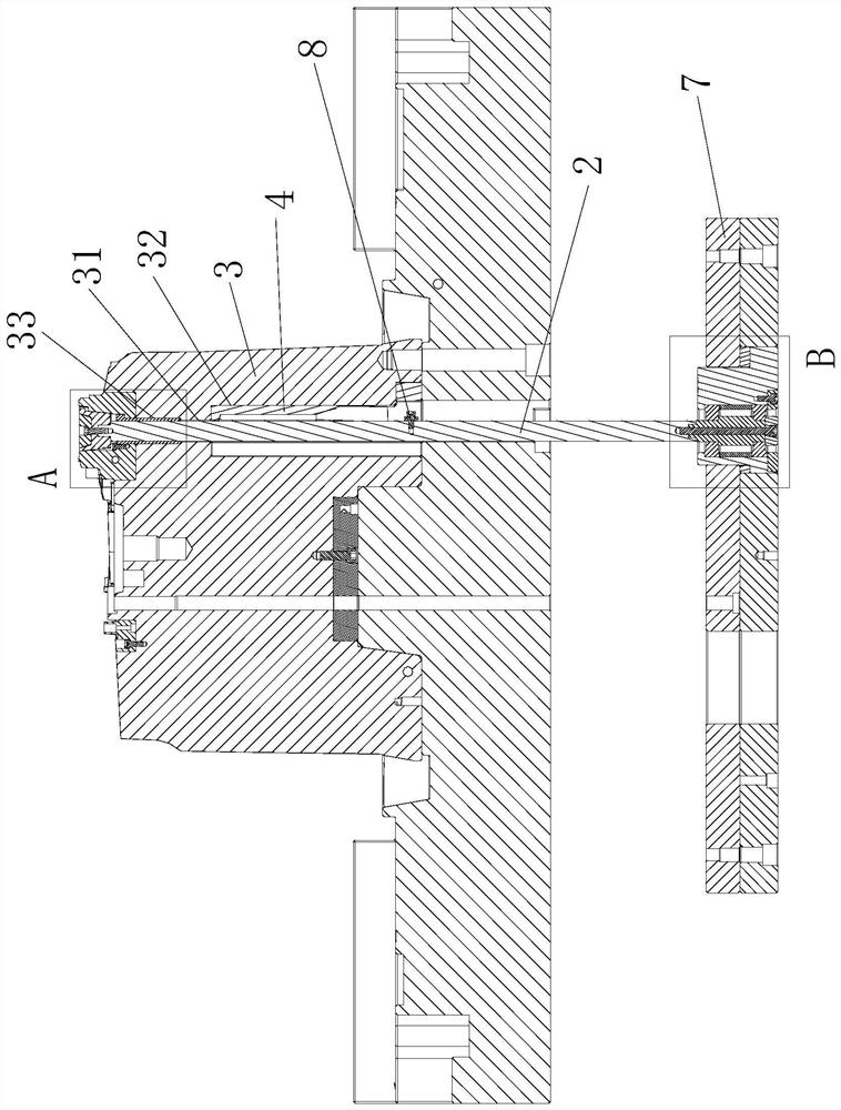 Rotary ejection mechanism of injection mold