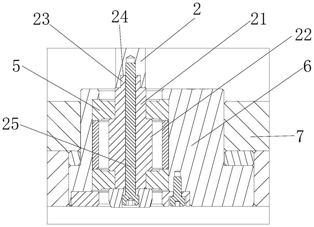 Rotary ejection mechanism of injection mold